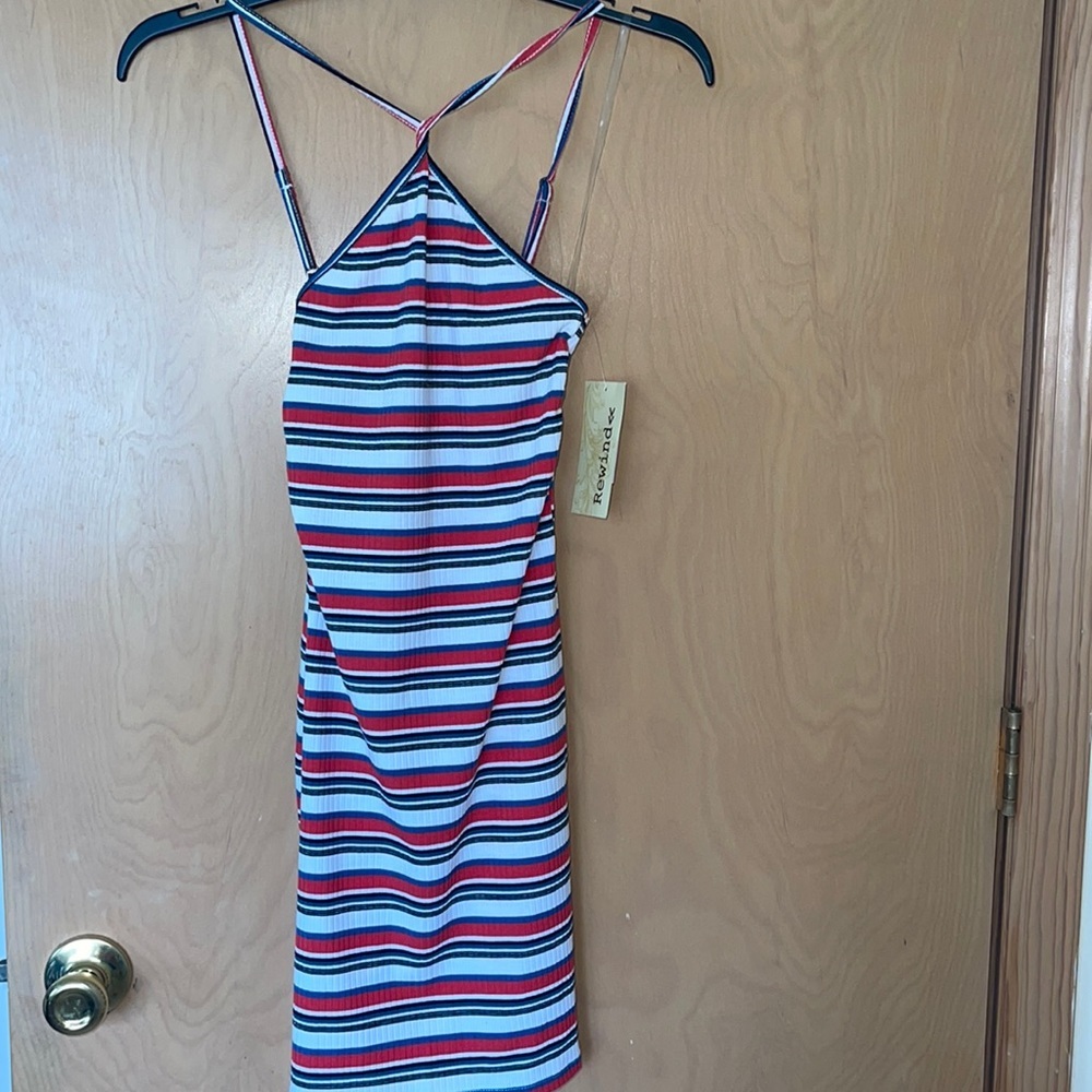 Juniors Rewind Y-Neck Bodycon Mini Dress Size XS